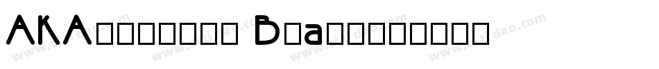 AKApprique Black字体转换